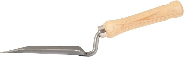 SHW-FIRE Unkrautentferner und Blumenkelle - Starkes Gartenwerkzeug aus Stahl und Holz