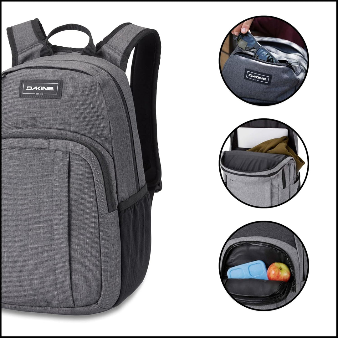 Dakine Rucksack Campus, widerstandsfähiger Rucksack mit Laptopfach und Schaumstoffpolster am Rücken