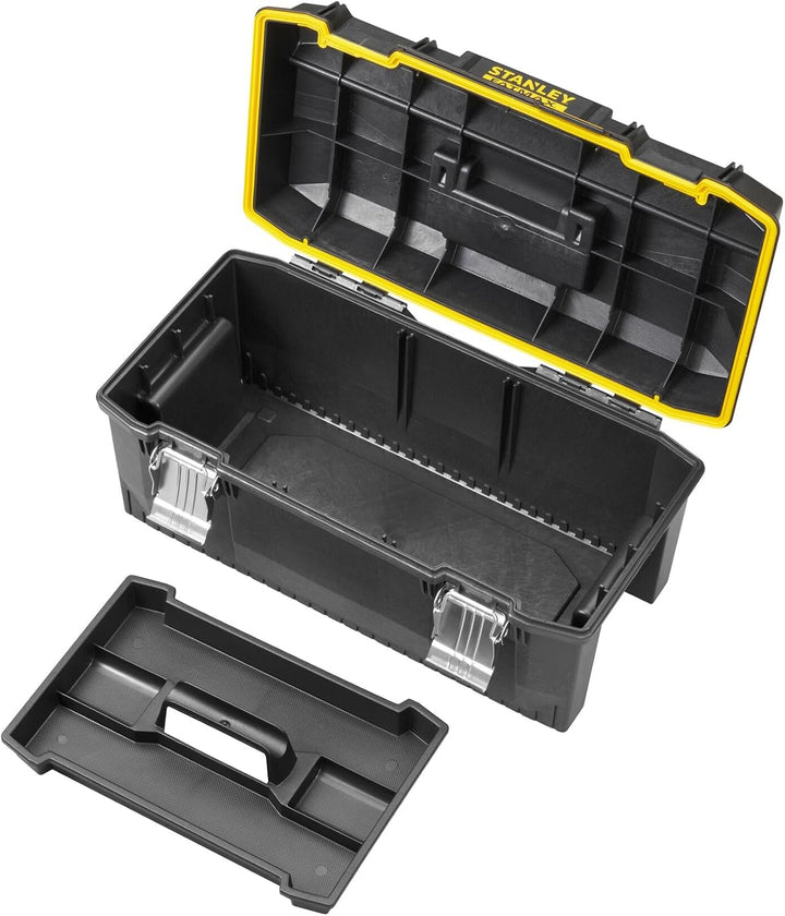 Stanley FatMax Werkzeugbox (58,4 x 30,5 x 26,7 cm, spritzwassergeschützer Koffer, robuste nicht-rost