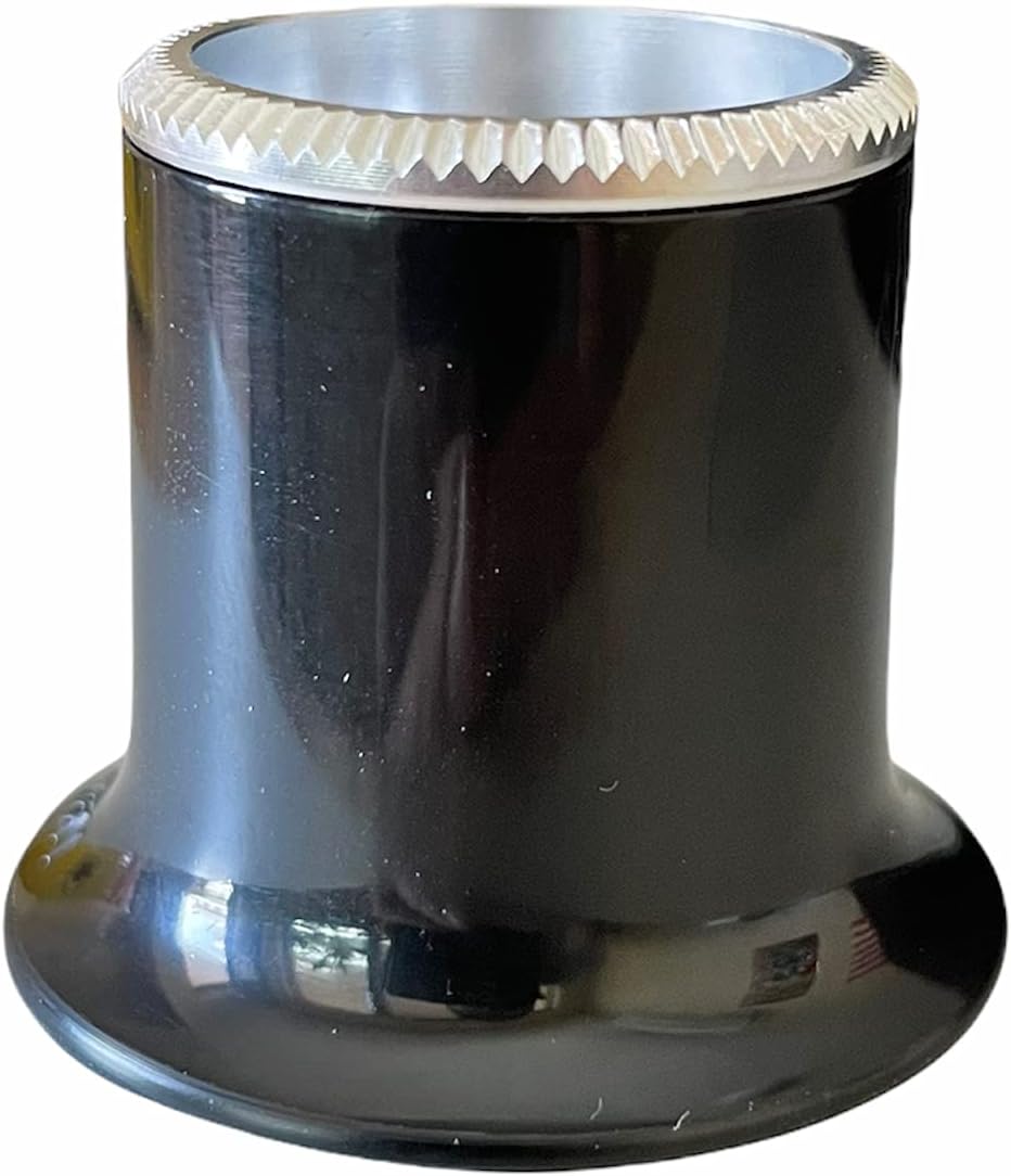 Bergeon 2611-TN 6.7X Uhrmacherlupe Biconvex Air 1.5, Schwarz