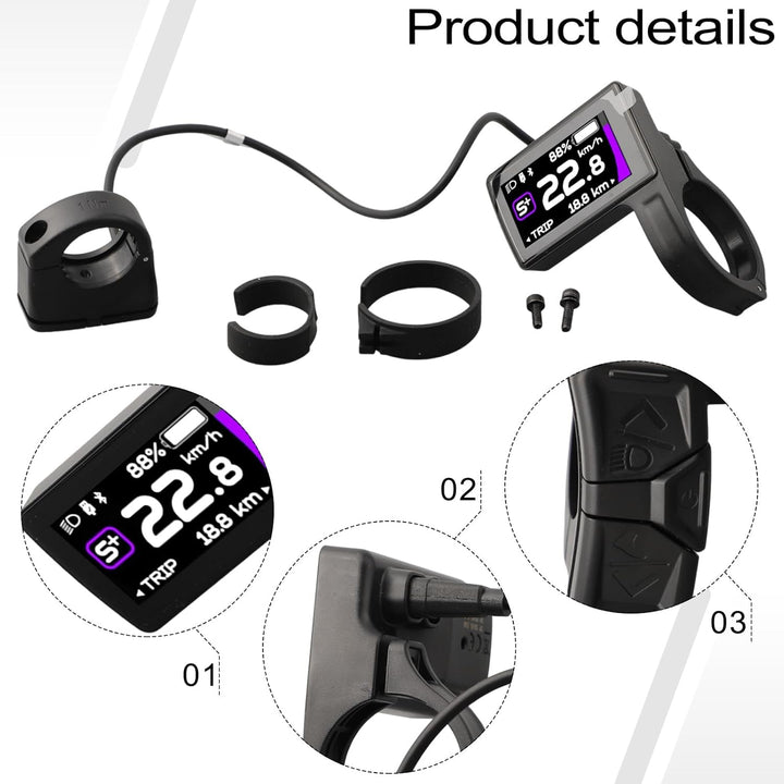 E-Bike Display E-Bike DPC245 Bluetooth 5.0 LCD CAN Protokoll Display für Bafang Zentralmotor M560 M6