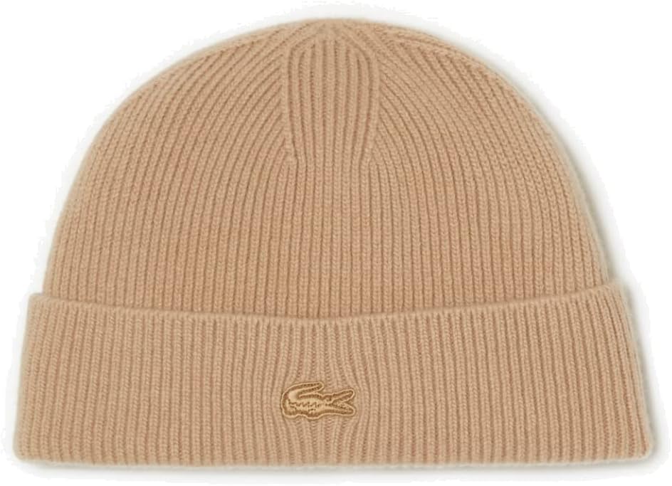 Lacoste Beanie One Size Wool Cashmere Beige
