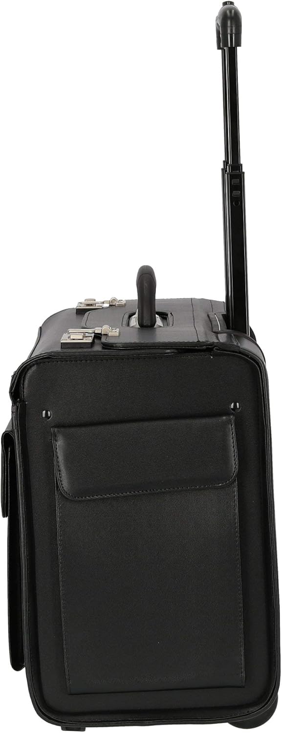 Dermata Pilotenkoffer 2-Rollen-Businesstrolley 50 cm schwarz