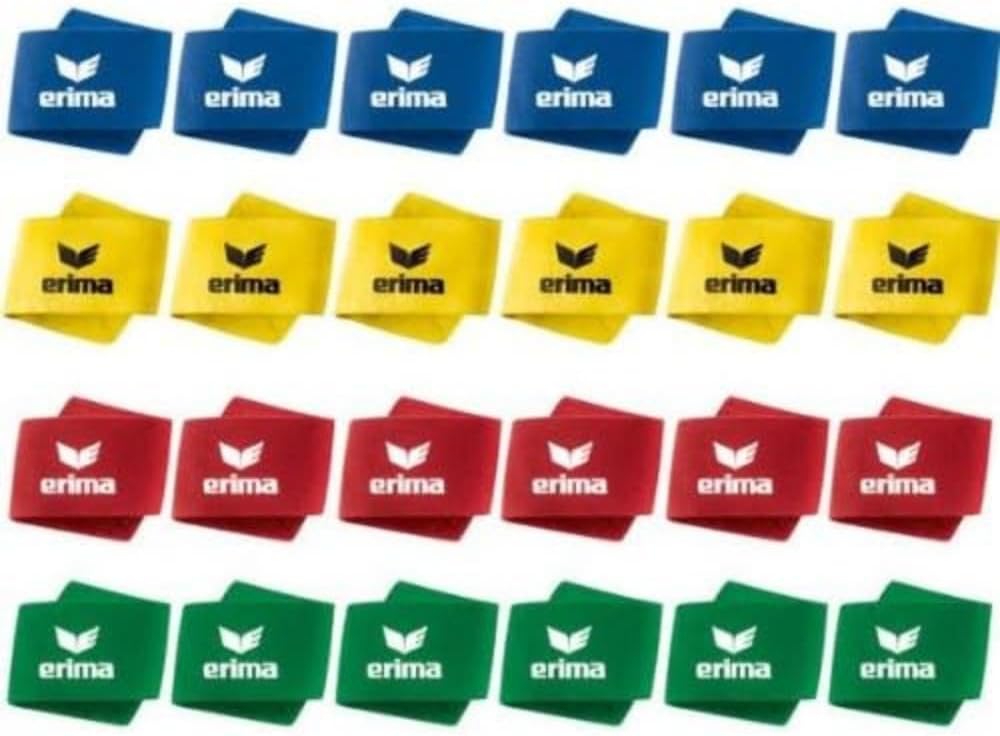 Erima Guard Stays 24 Paar Schienbeinschoner Einheitsgrösse New Royal/Gelb/Rot/Smaragd, Einheitsgröss