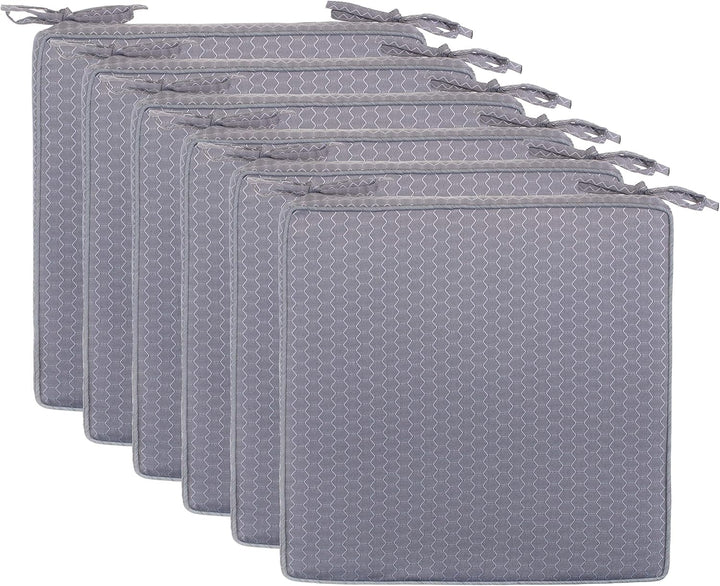 Brandsseller Outdoor Garten Sitzkissen Auflagen Kissen mit Paspel - Waben-Optik - Schmutz- und Wasse