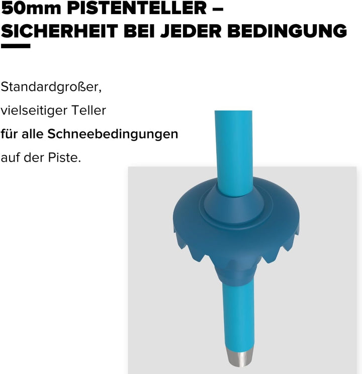 ATOMIC Unisex-Youth Amt Jr Alpine Poles 70 Blue, 70 Blue