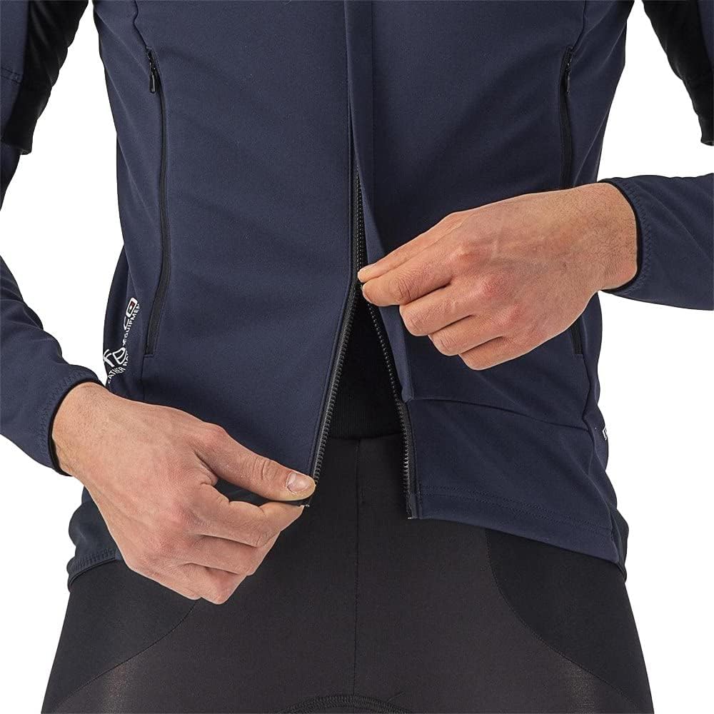 CASTELLI Herren Perfetto Ros 2 Convertible Jac Jacket XXL Belgisches Blau/Silbergrau, XXL Belgisches
