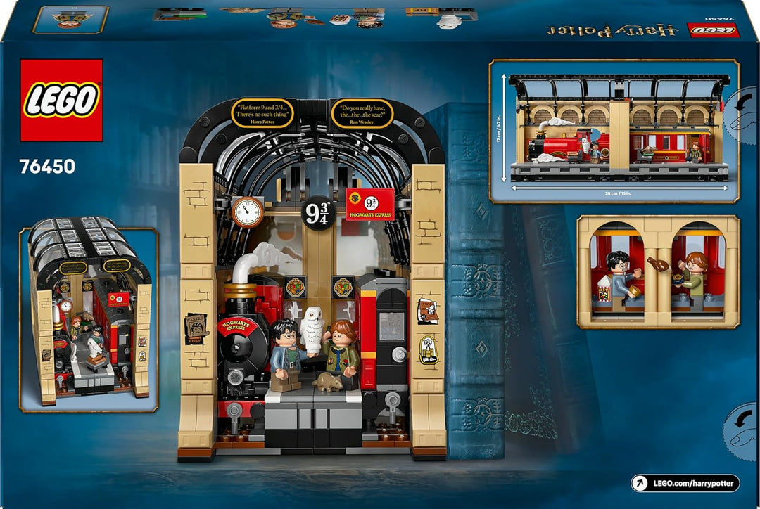 LEGO Harry Potter Buchstütze: Hogwarts Express - Set mit Spielzeug Zug, 2 Minifiguren inkl. Ron Weas