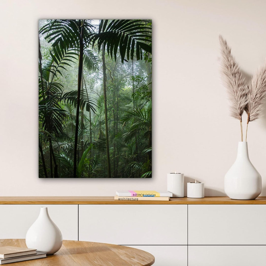 MuchoWow© Leinwand Bilder 50x70 cm Wanddeko Wohnzimmer Aesthetic Room Decor Deko Zimmer Wandbilder M