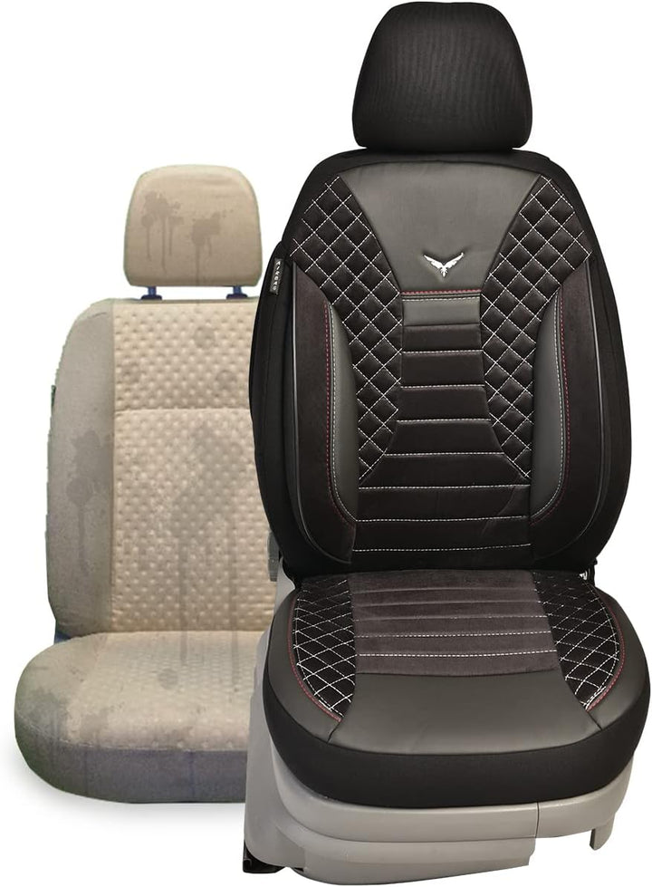 BREMER SITZBEZÜGE Mass Auto Schonbezüge kompatibel mit VW Passat B8 Fahrer & Beifahrer Set ab 2014 /