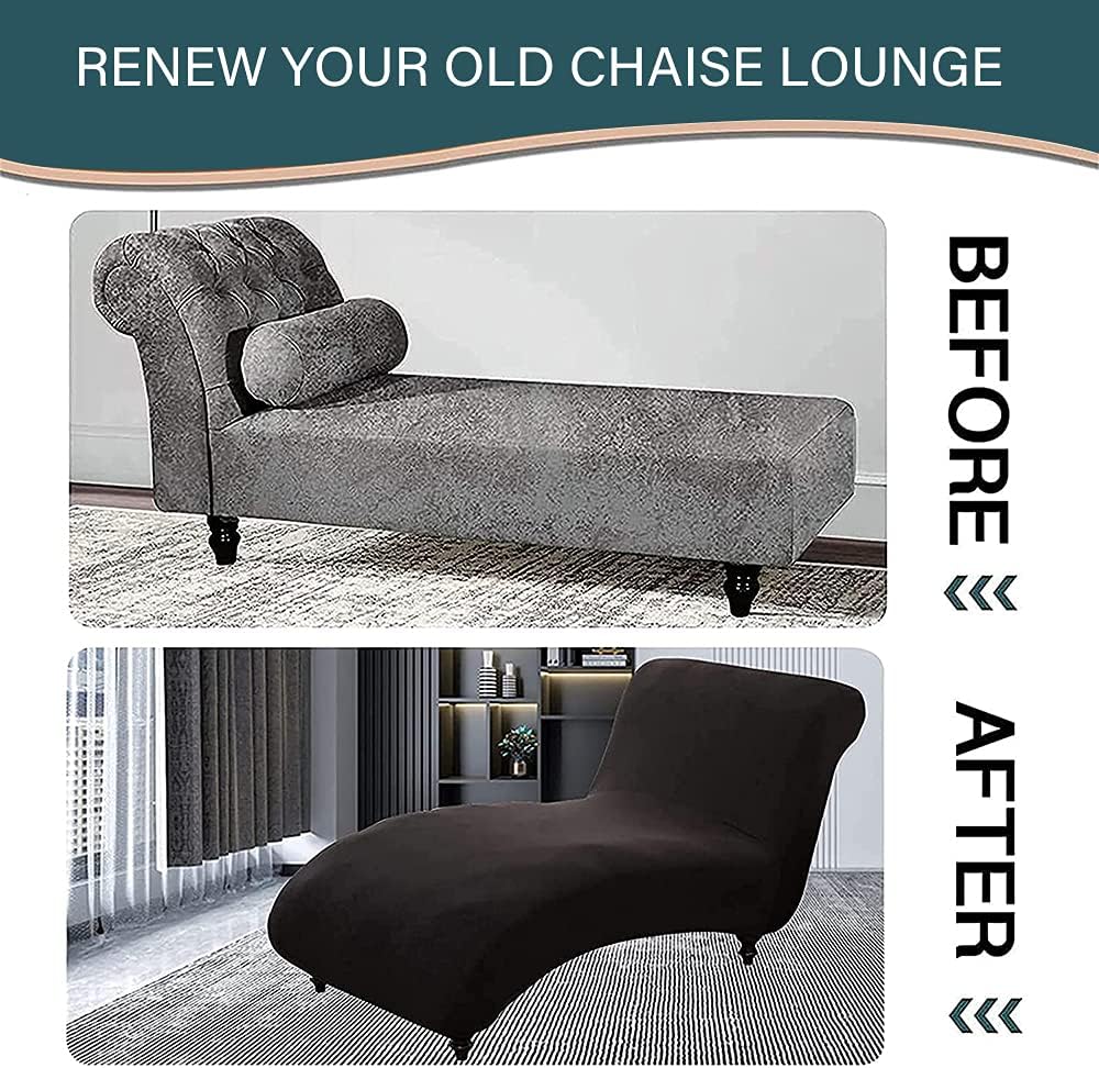 CHNSHOME Chaiselongues Schonbezüge für Wohnzimmer Chaiselongue Abdeckung Stretch Liegesessel Schonbe