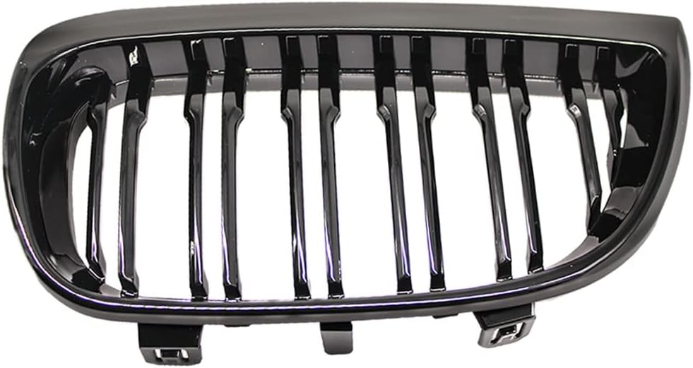 HZTWFC Kühlergrill vorne Niere Sportgitter Ersatz glänzend schwarz Doppellamellen für BMW E87 1er 20
