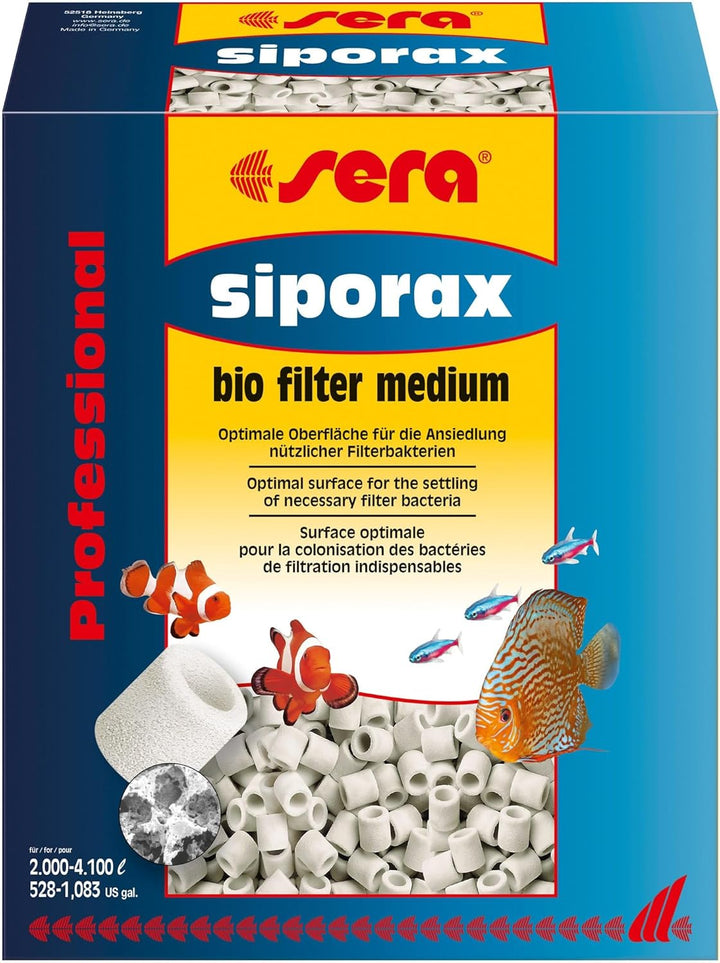 sera siporax Aquarium Filtermaterial 2,9 kg | Maximale Optimierung der biologischen Filterung | Bio-