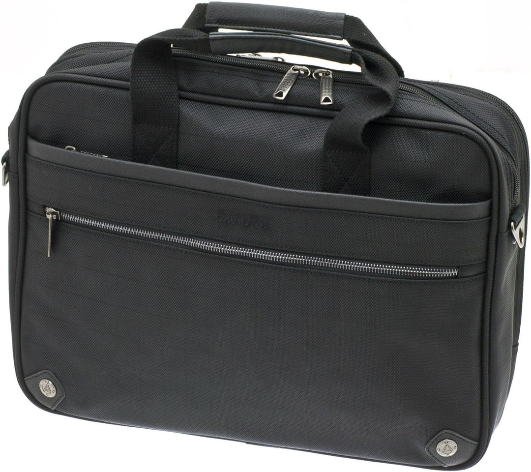 Akten Arbeits Umhänge Tasche Querformat 40 cm Gross Schwarz Davidts Bowatex