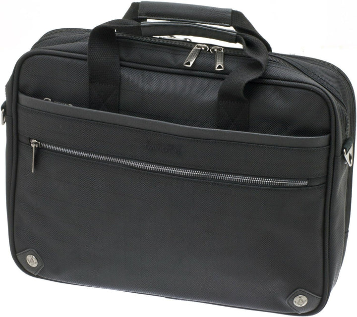 Akten Arbeits Umhänge Tasche Querformat 40 cm Gross Schwarz Davidts Bowatex
