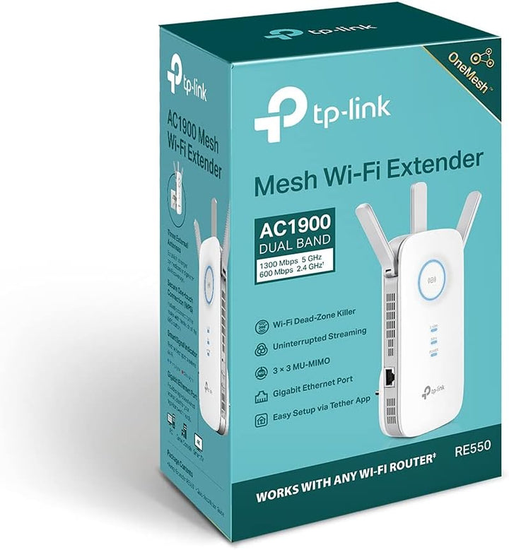TP-Link RE550 WLAN Verstärker Repeater AC1900 & Archer T3U Plus AC1300 High Gain USB WLAN Stick Adap