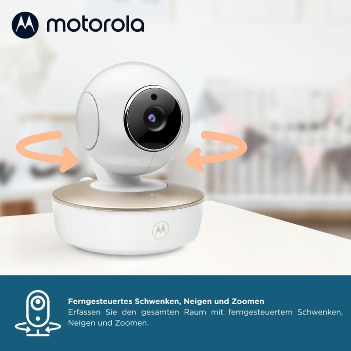 Motorola Nursery Babyphone mit Kamera - Baby Monitor VM50G - Überwachungskamera mit Farbdisplay, Zwe