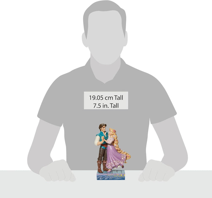 Jim Shore Enesco Disney Traditions Rapunzel & Flynn Love Figur, 19 cm