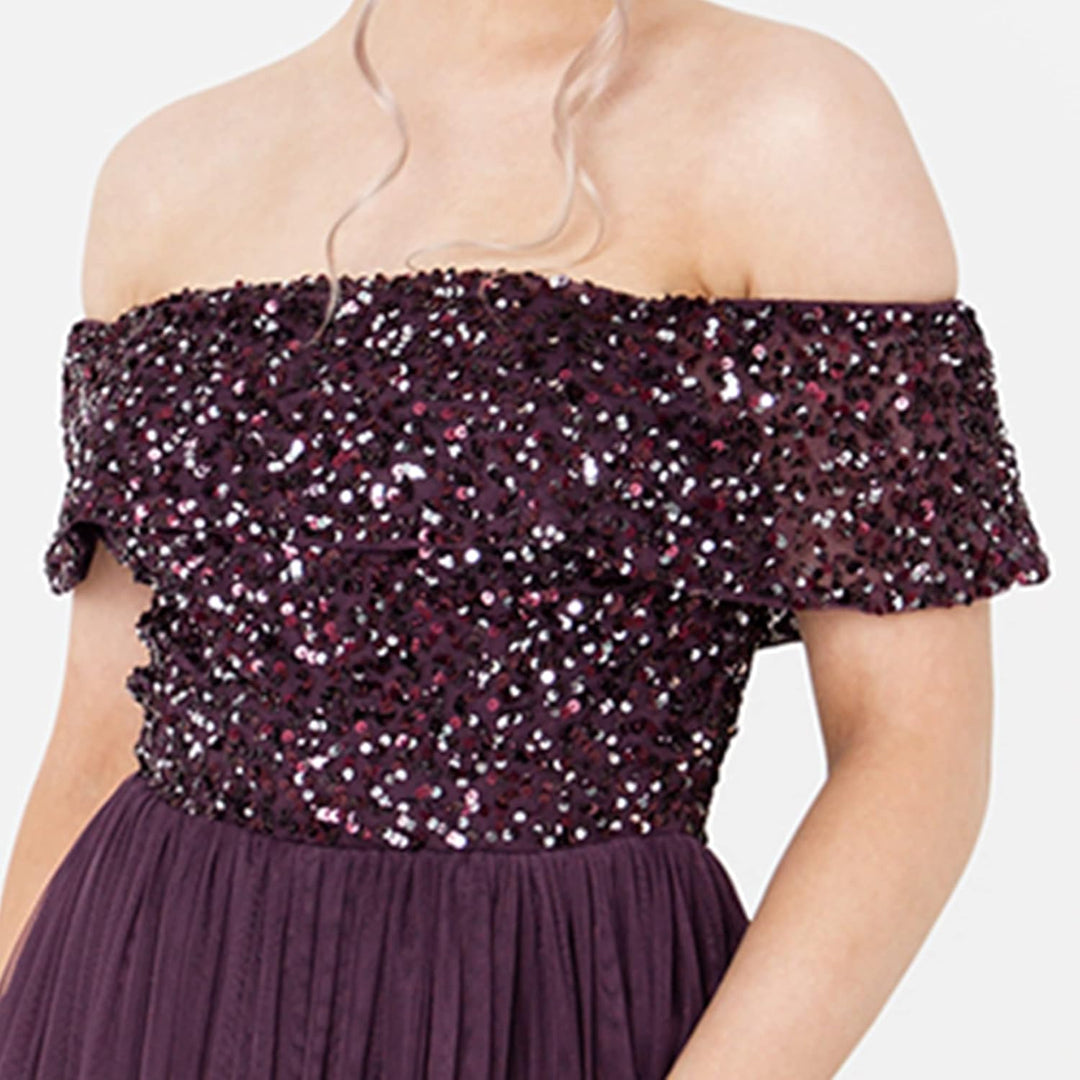 Maya Deluxe Damen Bridesmaid Dress Berry 26, Berry 26