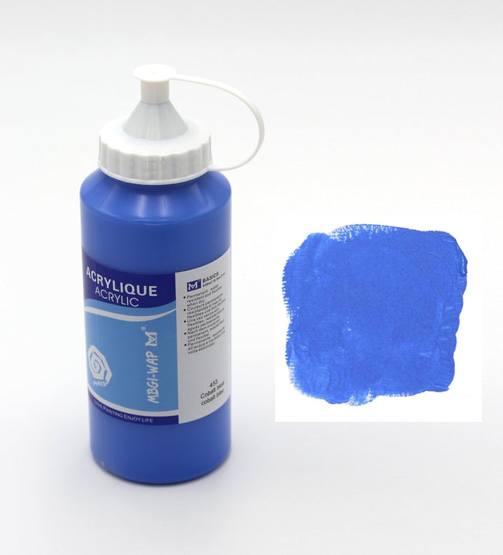 24 x Acrylfarben Set je 500 ml, ausgewählte Farbtöne, original MAGI strahlende Künstler Acrylfarbe