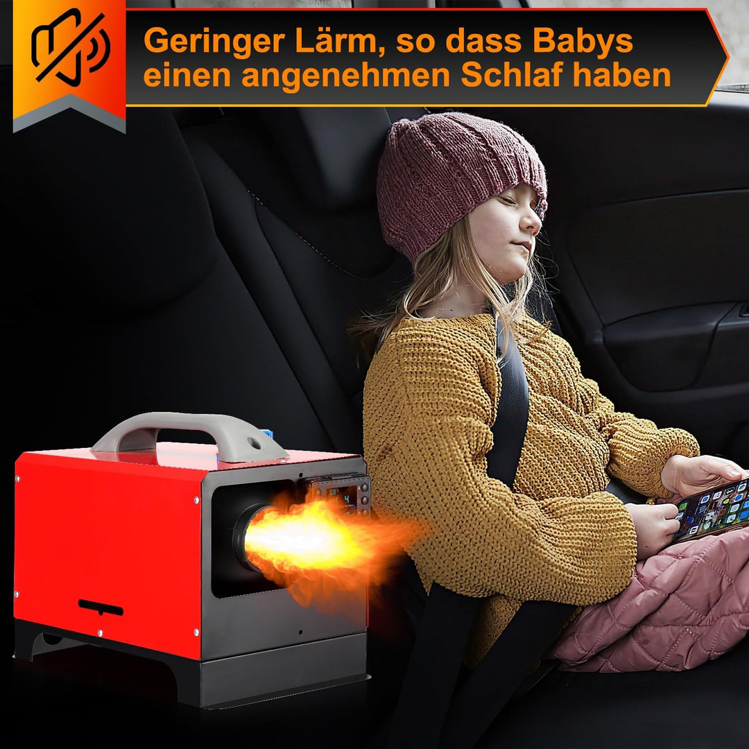 Randaco Standheizung Diesel, All in One 8KW 12V Diesel Lufterhitzer, Luft Dieselheizung mit LCD Moni