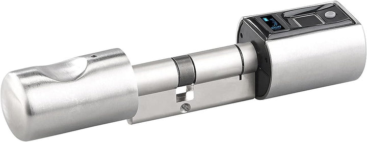 VisorTech Fingerabdruck Schloss: Elektronischer Tür-Schliesszylinder, Fingerabdruck, Transponder, IP