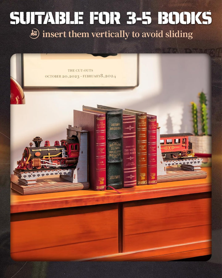 Rolife Book Nook Kit für Erwachsene Jahrhundert Zug Bücherecke Diorama Bausatz Bücherregal Dekoratio