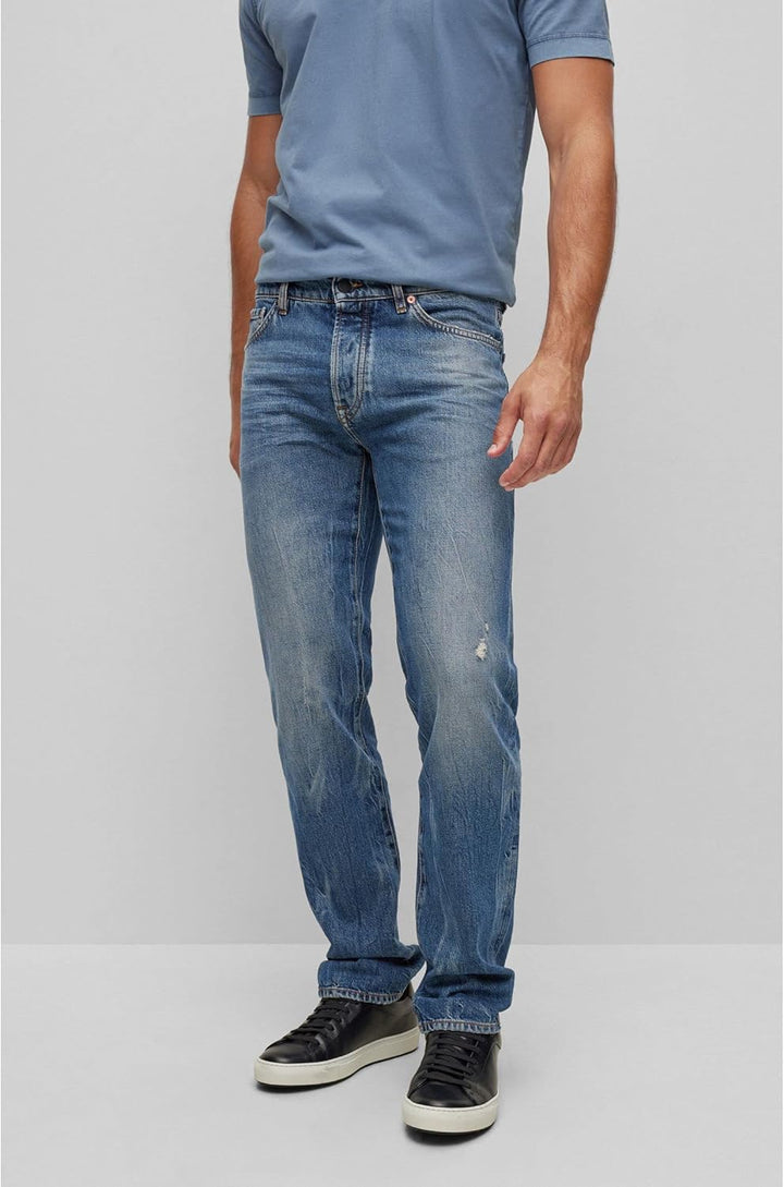 BOSS Herren Maine Bc-l-b Jeans_Trousers 30W / 32L Blau, 30W / 32L Blau