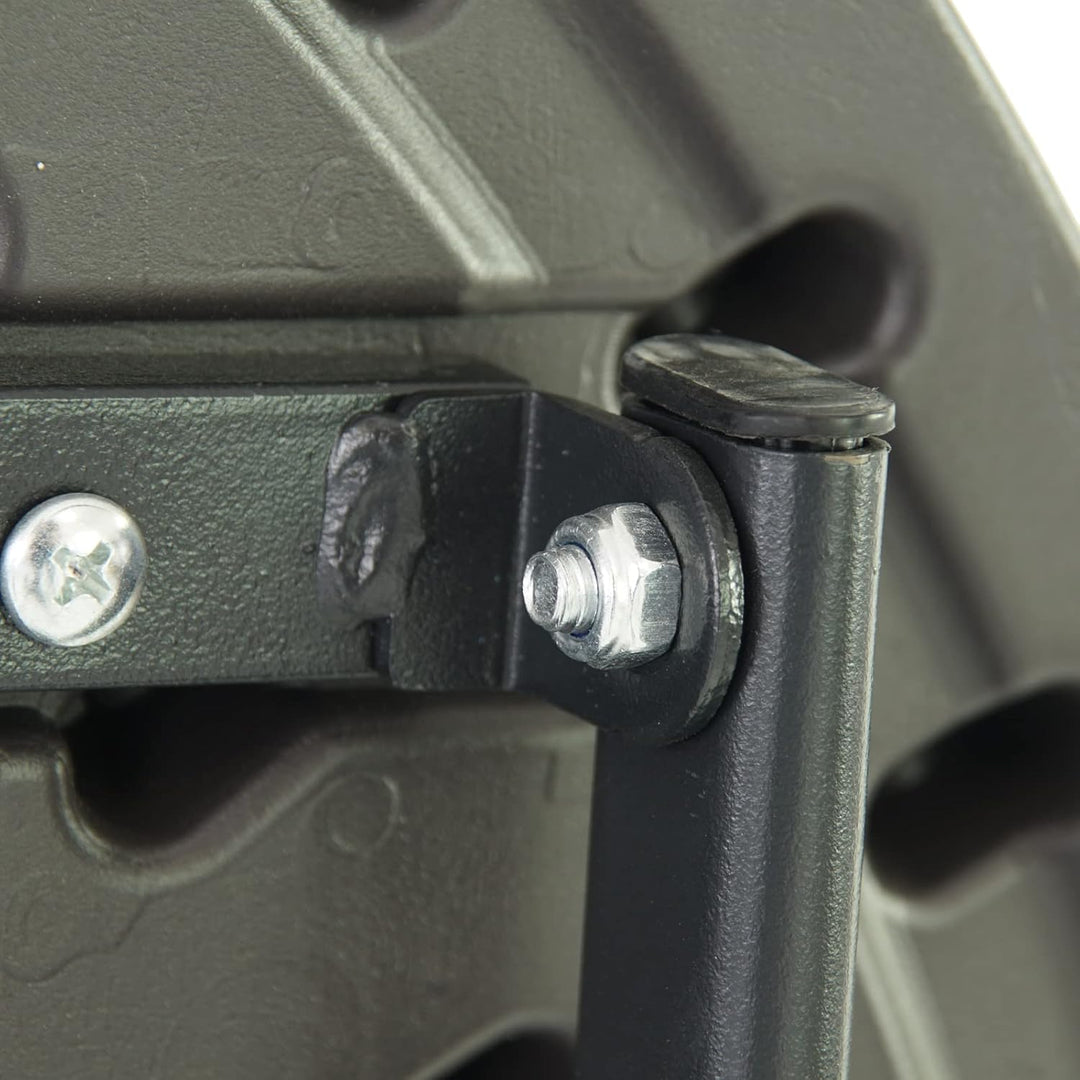 TRUTZHOLM Gartentisch rund Holzoptik grau Ø 60cm klappbar standfest robust Balkontisch Beistelltisch