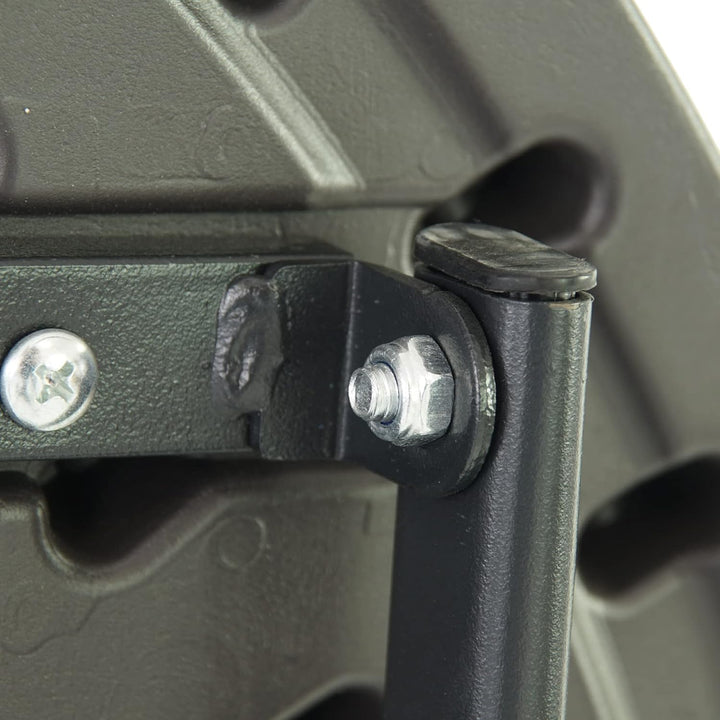 TRUTZHOLM Gartentisch rund Holzoptik grau Ø 60cm klappbar standfest robust Balkontisch Beistelltisch