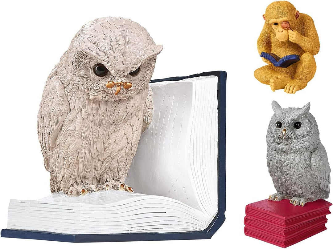 moses. Buchstütze B-Uhu-ch - Deko Objekt für das Bücherregal, 3D Eule als Stopper für die Lieblingsb