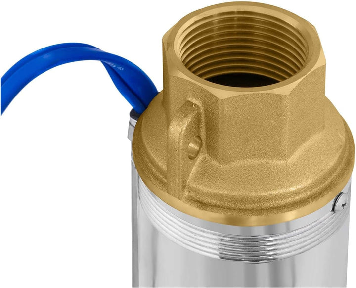 MSW Tiefbrunnenpumpe Tauchpumpe Brunnenpumpe MSW-SPP32-055 (Fördermenge max.: 3.800 l/h, 550 W, Förd