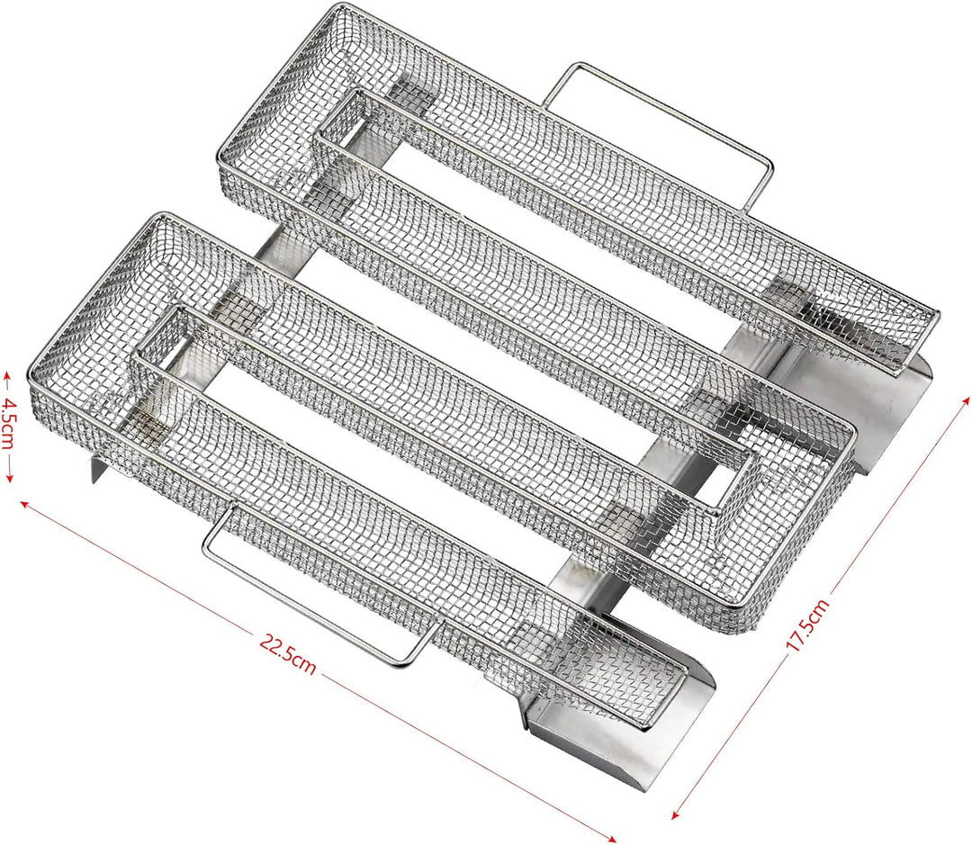 Sparbrand Kaltrauchgenerator Kaltraucherzeuger Edelstahl mit Griff für Kalträuchern Kugelgrill Grill