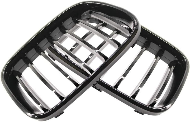 HZTWFC ABS glänzend schwarz Single Slat Sport Nierengitter Zubehör Styling Ersatz Racing Frontstosss