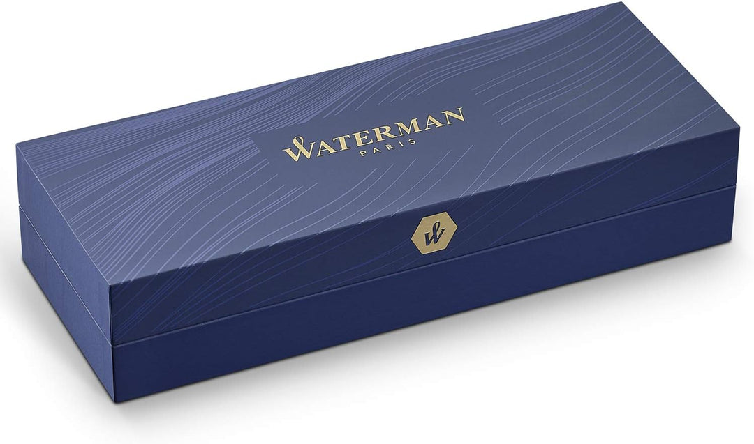 Waterman Carène Black Sea Kugelschreiber | hochglänzend Schwarz mit Palladiumzierteilen | mittlere S