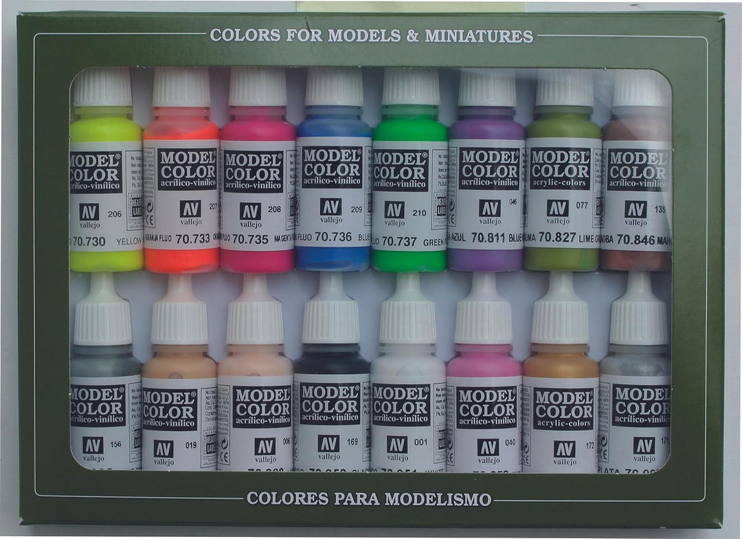 Vallejo (Modell Farbe Kriegsspiel spezielle Farbe Set – farbig sortiert (16 Stück) Single, Single