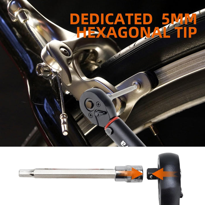Preciva Drehmomentschlüssel 1/4", 3-33 Nm Umschaltknarre Drehmoment Schraubenschlüssel Set für Fahr