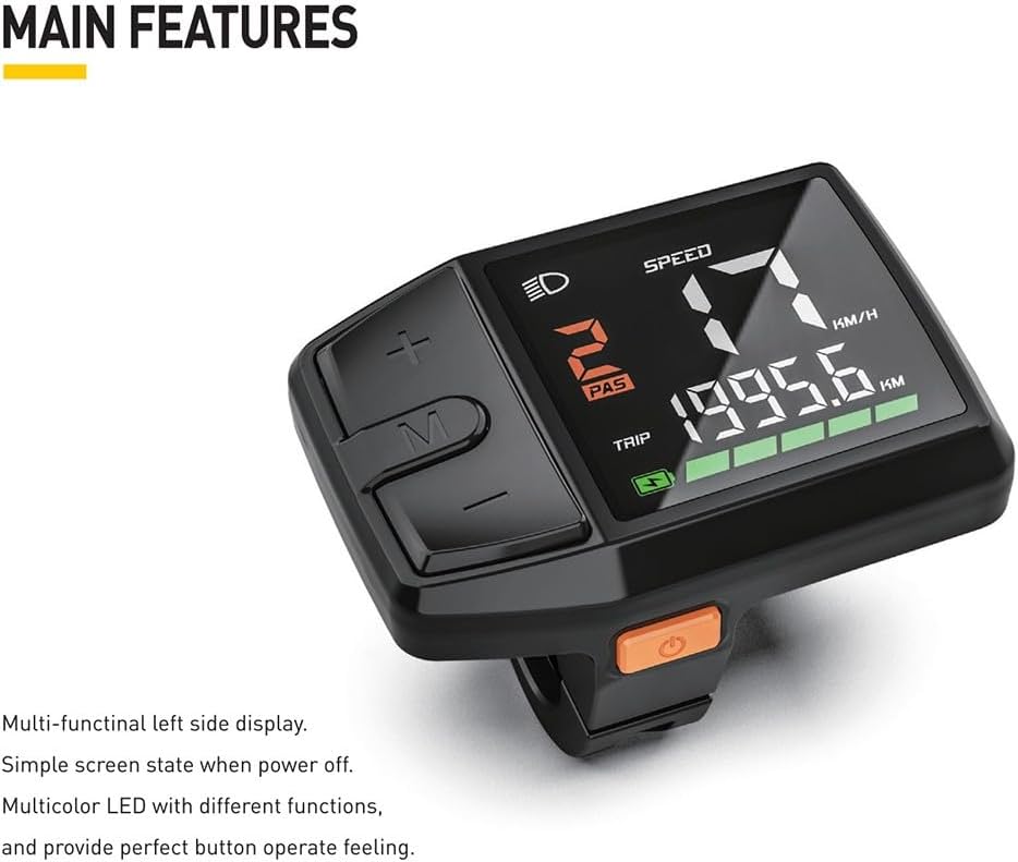 Elektrofahrrad LCD Display Bedienfeld Ebike UART/CAN Protokoll Display Für Bafang M500 M600 BBS01 02