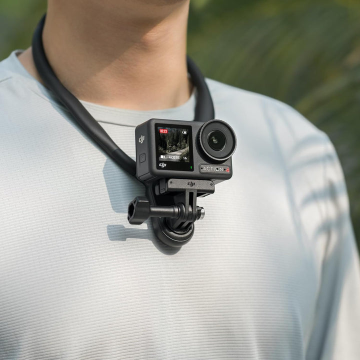 DJI Osmo Action 4 Angel-Combo – wasserdichte Action-Kamera mit 4K/120fps und 155°-Ultraweitwinkel-Si