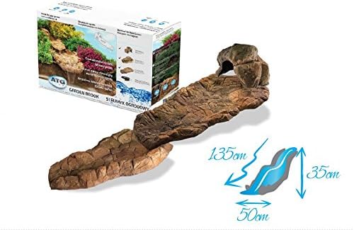 Bachlauf Wasserfall Gartenteich Bachlaufschalen Set, 135 x 50cm, Gr. S