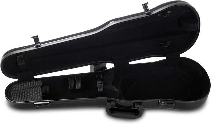 GEWA Violinformetui AIR 1.7 schwarz hochglanz Made in Germany ohne zusätzlichen Seitengriff schwarz
