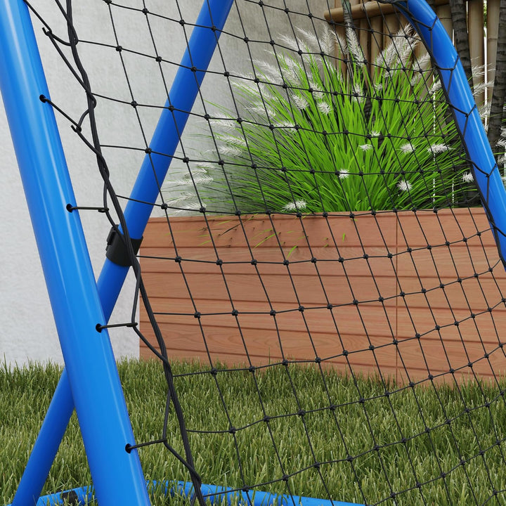 HOMCOM Rebounder für Fussball, klappbar Fussball Rebounder 63 x 63 cm Verstellbar Fussballtor Kicker