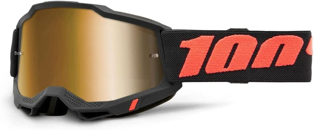 100% Unisex Armega Goggle (1er Pack) Einheitsgrösse Borego - Schwarz Orange, Einheitsgröße