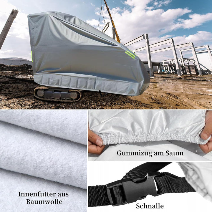 Minibagger Abdeckung, Bagger Schutzhülle, Rundumschutz, Abriebfest, Langlebig, Kratzfest, Wasserfest