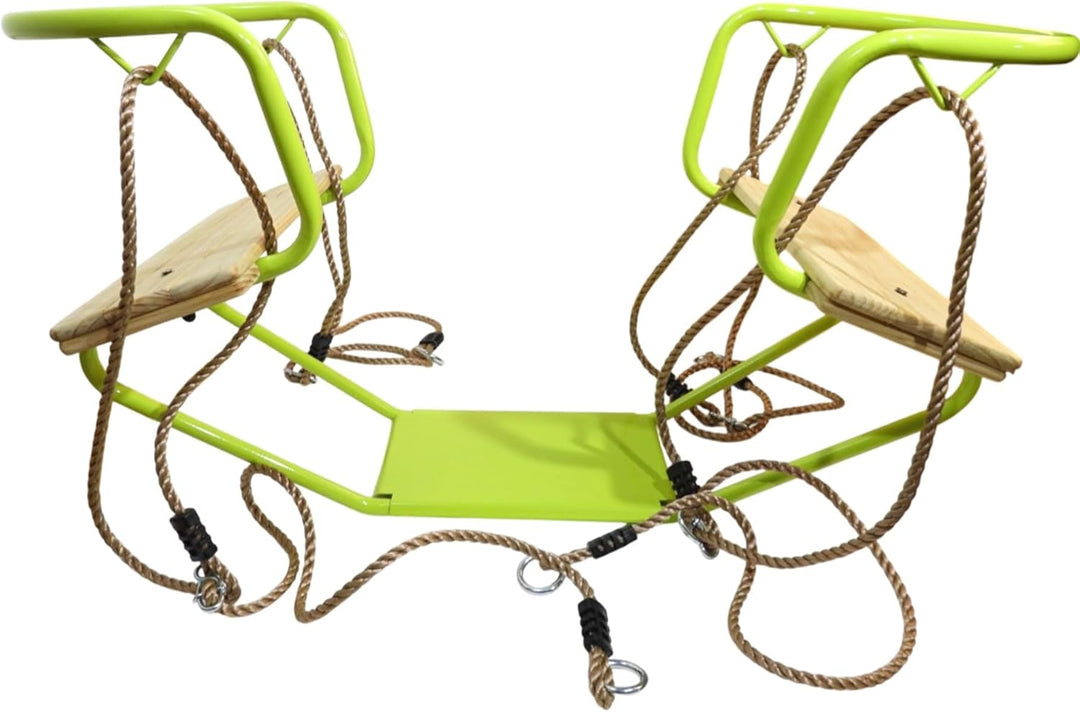 Loggyland Doppelschaukel Schiffsschaukel Schaukel für 2 Kinder (apfelgrün), Apfelgrün