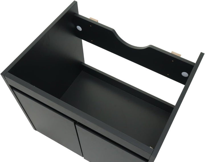 Waschbeckenunterschrank HWC-L86AM, Badezimmer Waschtisch Unterschrank, FSC® Melamin 2 Türen 48x59x46