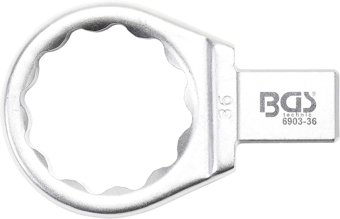 BGS 6903-36 | Einsteck-Ringschlüssel | 36 mm | Aufnahme 14 x 18 mm, 36 mm