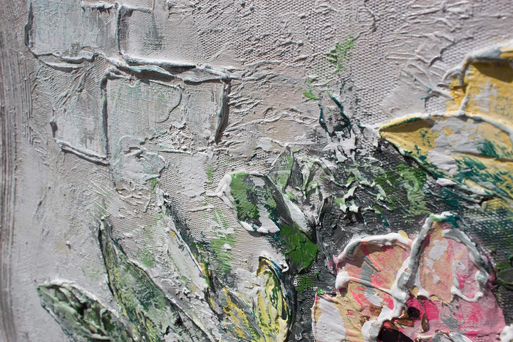 YS-Art XXL Abstrakt Acryl Gemälde auf Leinwand Leichtigkeit handgemalt Wandbilder Wohnzimmer Kinderz