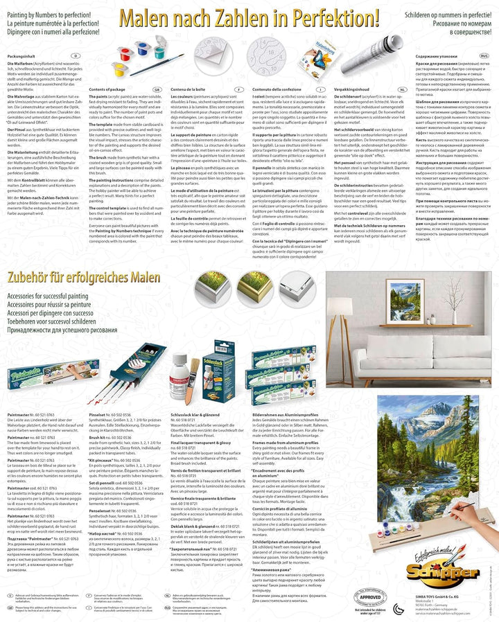 Schipper 609130883 Malen nach Zahlen – Rocky Mountains - Bilder malen für Erwachsene, inklusive Pins