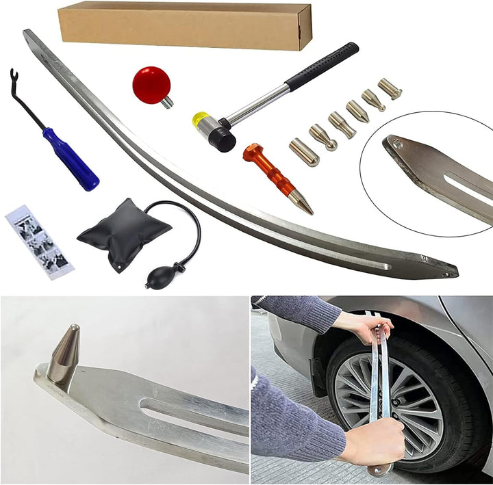 CYGOODS 12 Teile/Satz Auto Auto Auto Dent Removal Fender Repair Damage Puller Lifter Arch Brecheisen